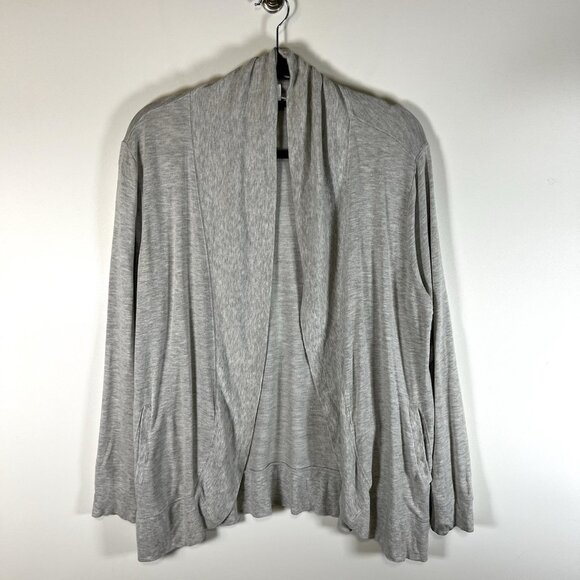 Haven Well Within Cardigan Sweater Open Front Gray Women’s‎ Size Medium Pockets - Picture 1 of 9